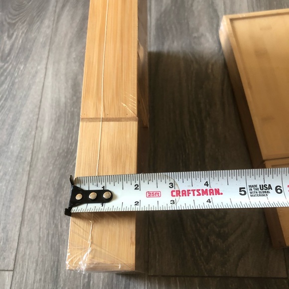 NEW SEALED 2 SET TEICUI Pure Natural Bamboo Drawer Kitchen Organizer - Picture 6 of 11